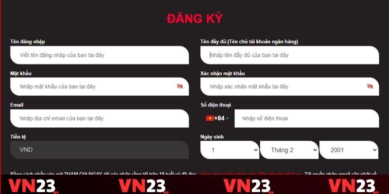Quy trình đăng ký VN23 đơn giản, dễ hiểu cho tân thủ